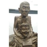 ราคา 7148-พระบูชาหลวงปู่กาหลง เขี้ยวแก้ว ขี่เสือคู่ อุ้มเศียรปู่สิงห์สมิงพราย ขนาด 5 นิ้ว รุ่นแรก หายากแล้วครับ (มือสอง) (350224309)