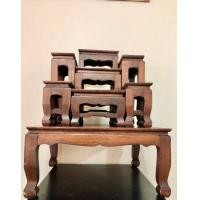 ราคา โต๊ะหมู่บูชาไม้สัก หมู่7หน้า7 (มือสอง) (360947674)