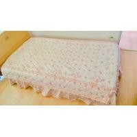 ราคา ผ้าคลุมเตียง หรือผ้าปูที่นอนแบบมีชายระบาย 2 ชั้น (กระโปรงเตียง) ขนาด 3.5 ฟุต สีขาวลายดอกวินเทจสีส้ม ยี่ห้อ Ane-Mone สินค้าญี่ปุ่น-เกาหลีแท้ (มือสอง) (360937913)