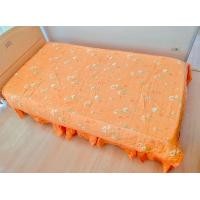 ราคา ผ้าคลุมเตียง หรือผ้าปูที่นอนแบบมีชายระบาย 2 ชั้น (กระโปรงเตียง) ขนาด 3.5 ฟุต สีส้มลายดอก (ใหม่) มือสองสภาพดี สินค้าญี่ปุ่น-เกาหลีแท้ (มือสอง) (360937636)