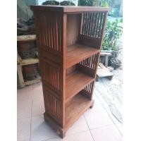 ราคา ตู้ชั้นวาง.งานไม้สัก งานเก่า วางหนังสือ (มือสอง) (360940611)