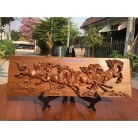 ราคา ไม้แกะสลัก ม้ามงคล 8 ตัว (ขนาดกลาง ) (มือหนึ่ง) (360946854)