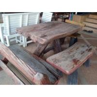 ราคา ชุดโต๊ะเก้าอี้ไม้ (มือสอง) (360938872)