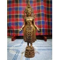 ราคา พระพุทธ​ปางเปิดโลกทรงเครื่องจักรพรรดิ​ สูง16.5นิ้ว ฐานกว้าง3นิ้ว​ เนื้อทองเหลืองรมมันปู​ (มือสอง) (354602704)