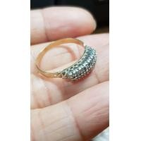 ราคา แหวนเพชรโบราณ เพชรแท้ ทองแท้ (มือสอง) (360897510)