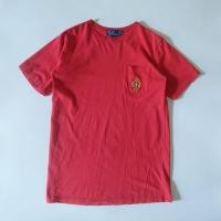 ราคา Polo Ralph Lauren Pocket Tee l Made in Canada เสื้อยืด สีแดง (มือสอง) (360936000)