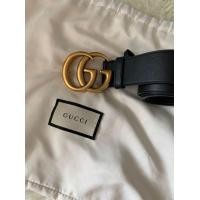 ราคา Gucci Leather Belt with Double G Buckle (มือสอง) (360935585)