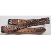 ราคา เข็มขัดหนังแท้มือสอง สี​นํ้า​ตาล​ตอก​หมุด​ทั้ง​เส้น​หัว​​​​​สี​ทองเหลือง​สวยหนัง​​สวย​ครับ ของ​ GAP​ ครับ (มือสอง) (360932569)