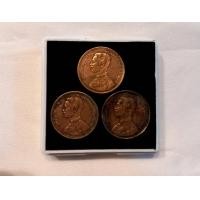 ราคา BK-1571 เหรียญกษาปณ์ทองแดง พระบรมรูป-พระสยามเทวาธิราช ชนิดโสฬส จศ1249 รศ109 รศ124 เซ็ต 3 เหรียญ สภาพสวยตามภาพ (มือสอง) (360786495)
