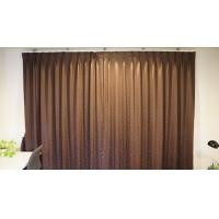 ราคา ผ้าม่านจีบทึบแสงสีน้ำตาล+ราง (มือสอง) (360860909)