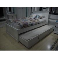 ราคา ขายเตียง2ชั้นล้อเลื่อน(ลพบุรี) konceptสีขาว (มือสอง) (360832564)