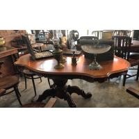 ราคา โต๊ะยุโรปไม้เก่า ใหญ่ ยาว 1.70 เมตร (มือสอง) (360889958)