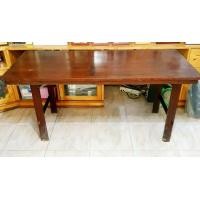 ราคา โต๊ะไม้มะค่าเก่า ไม้หนา 20มม. ยาว 155 กว้าง 70 สูง 72 ซม. (มือสอง) (360888278)