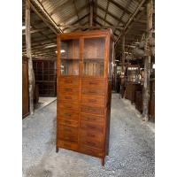 ราคา ตู้เทินหัวบัวคว่ำขาหมู 18 ลิ้นชักไม้สักทั้งใบ (มือสอง) (360876406)