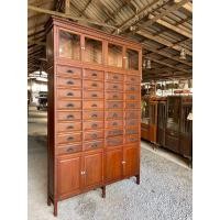 ราคา ตู้เทินหัวบัวขาหมู 32 ลิ้นชักไม้สักทั้งใบ (มือหนึ่ง) (360876389)