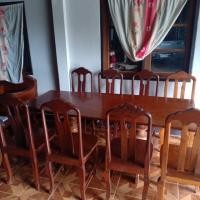 ราคา ชุดโต๊ะไม้ประดู่ (มือสอง) (360875898)