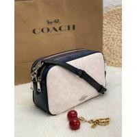 ราคา Coach crossbody กระเป๋าสะพายข้าง 2 ซิป ไซส์ 9.5” ส่งฟรี EMS (มือหนึ่ง) (360891679)