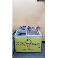 ราคา ตู้แช่แข็ง ฝากระจกโค้ง (SANDEN INTERCOOL รุ่น SNC-0323D12A) 300 ลิตร พร้อมขาตั้ง-ถาดสแตนเลสอย่างดี (มือสอง) (360857322)