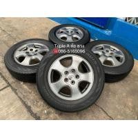 ราคา ล้อแม็ก Toyota Vigo Champ สีเทาดำ ขอบ 16 พร้อมยาง 215-65-16 Bridgestone ปลายปี 17 สภาพดี (มือสอง) (344393930)