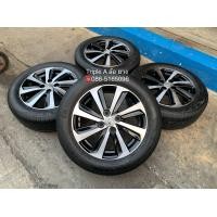 ราคา ✨ล้อแม็ก✨Toyota Vios 8 ก้าน ขอบ 15 สีดำปัดหน้าเงา พร้อมยาง 185-60-15 OTANI ปลายปี 19 (มือสอง) (360492375)