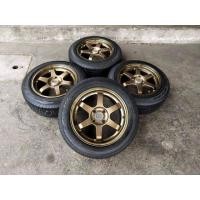 ราคา ล้อแม็กขอบ15 TE37 กว้าง7 4รู100 สวยๆ พร้อมยางDUNLOP185-60-15 ปี18 (มือสอง) (360888365)