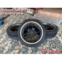 ราคา ล้อแม็กขอบ18 5รู114 Rojam หน้ากว้าง8.5 ออฟ+37 หลัง9.5 ออฟ+35 สีดำขอบเงา (มือสอง) (360324750)