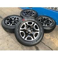 ราคา ✨ล้อแม็กป้ายแดง✨Toyota Revo รุ่นใหม่ล่าสุด ขอบ 18 ดำหน้าเงา พร้อมยางป้ายแดง 265-60-18 Dunlop ปี 20 สวยกริ๊บ (มือสอง) (360491669)