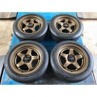 ราคา ล้อเเม็ก LENSO D1-SE ขอบ15x7.5 off35 พร้อมยาง BRIDGESTONE 195 55 R15 ปี18 (มือสอง) (360893515)