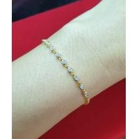 ราคา สร้อยข้อมือเพชร ทองแท้ 9k (มือหนึ่ง) (360902244)