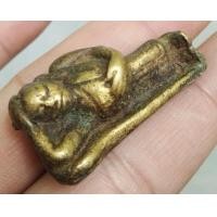 ราคา 6960-รูปหล่อพระนอนพุทธไสยาสน์เนื้อทองเหลืองเก่า (มือสอง) (359284793)