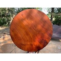 ราคา โต๊ะกลมไม้มะค่าแผ่นเดียว (มือสอง) (360894810)