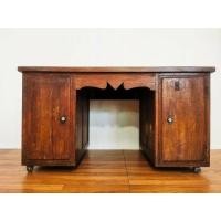 ราคา โต๊ะทำงานไม้สักทั้งตัว (มือสอง) (360904934)