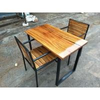 ราคา ชุดโต๊ะพร้อมเก้าอี้ 2 ตัว ไม้ประดู่ (มือสอง) (360919764)