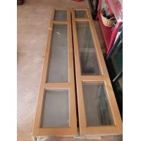 ราคา ประตูบานเซี้ยม ไม้สักทอง บานละ19500บาท บานเฟี้ยมกระจก (มือสอง) (360876288)