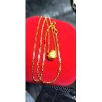 ราคา สร้อยคอทอง9เคแท้ (มือหนึ่ง) (360890566)