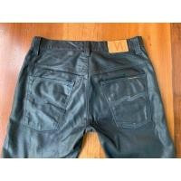 ราคา Nudie jeans Thin finn black coated indigo W34 (มือสอง) (360918948)