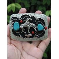 ราคา (ติดจองมัดจำแล้วครับ)B407 หัวเข็มขัดคาวบอย Vintage End of the trail Made in USA. ผ่อนได้ (มือสอง) (360867565)