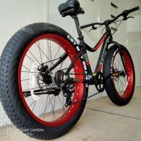 ราคา จักรยานล้อโต TRINX FATBIKE 7 สปีด เฟรมอลู วงล้อ 26 นิ้ว ใบจาน สเตม ผ้าเทปจุ๊บเลส (มือสอง) (360912629)