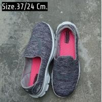 ราคา SKECHERS GO WALK 3 นน.เบา ซอฟนุ่ม ของแท้พื้นเต็ม (มือสอง) (360875669)