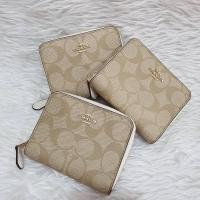 ราคา กระเป๋าสตางค์ Coach F30308 Small Zip Around Wallet In Signature Canvas (มือหนึ่ง) (360894082)