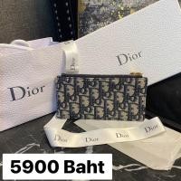 ราคา Dior กระเป๋าตังซิป1ช่อง ของแท้ (มือสอง) (360883811)