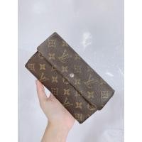 ราคา LOUIS VUITTON LONG WALLET MONOGRAM 3fold มือสอง ของแท้ (มือสอง) (360883586)