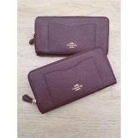ราคา กระเป๋าสตางค์w Coach F54007 Accordion Zip Wallet In Crossgrain Leather (มือหนึ่ง) (360877766)