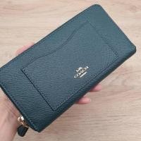 ราคา กระเป๋าสตางค์w Coach F54007 Accordion Zip Wallet In Crossgrain Leather (มือหนึ่ง) (360877744)