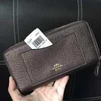 ราคา กระเป๋าสตางค์ Coach F21068 Accordion Zip Wallet In Metallic Crossgrain Leather (มือหนึ่ง) (360877339)