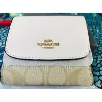 ราคา กระเป๋าสตางค์ Coach แท้ ใบสั้นสามพับ (มือหนึ่ง) (359056332)