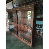 ราคา ตู้เทินไม้สักทั้งหลัง2บานเลื่อนใบใหญ่ยาวสีเดิม (มือสอง) (360910178)