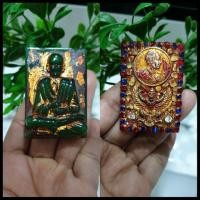 ราคา พระสมเด็จวัดระฆังเนื้อหินหยกเก่า ลงลักษณ์ปิดทอง หลังฝัง เหรียญร5 และครุฑล้อมคริตตัลโบราณเก่าแวววาว นำโชคน่าสะสมมากๆ (มือหนึ่ง) (360913394)