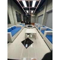 ราคา โซฟาหวายเทียม สีขาว บุฟ้า (มือสอง) (360917164)