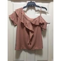 ราคา เสื้อสายเดี่ยวเปิดไหล่หนึ่งข้างสีโอรส (มือหนึ่ง) (360922057)